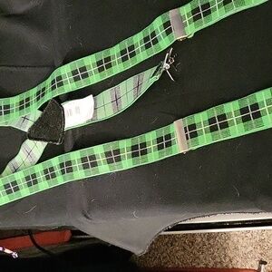 Plaid suspenders